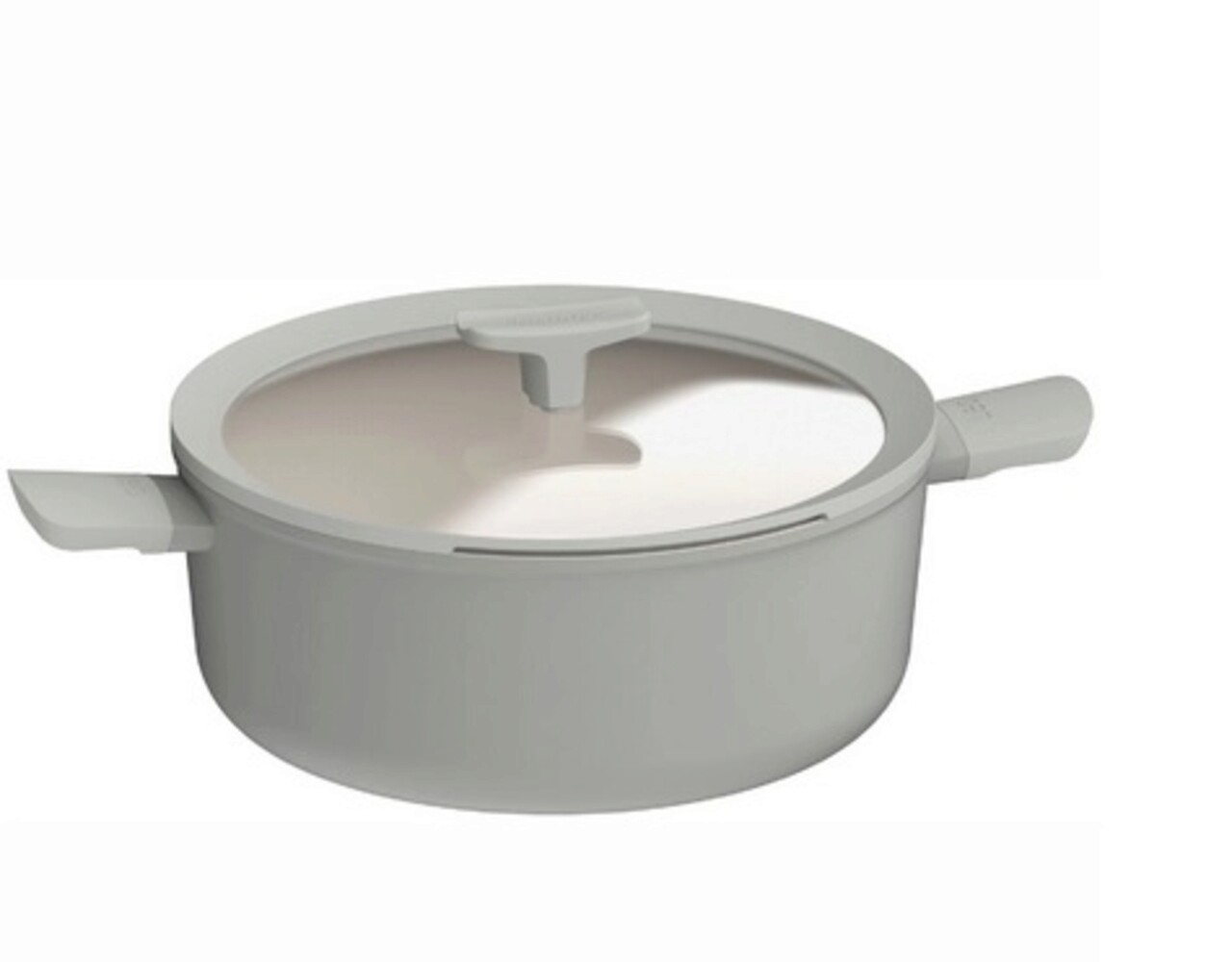 Oala cu capac BergHOFF, Leo Balance Moonmist, Ø28 cm, 6.2 L, aluminiu reciclat, strat antiaderent - imagine 3